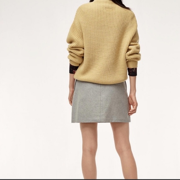 Super Cute Wool Grey Mini Skirt - Picture 9 of 9